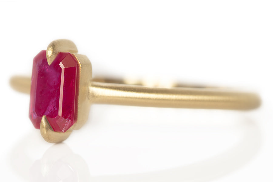 Two Prong Ruby Solitaire