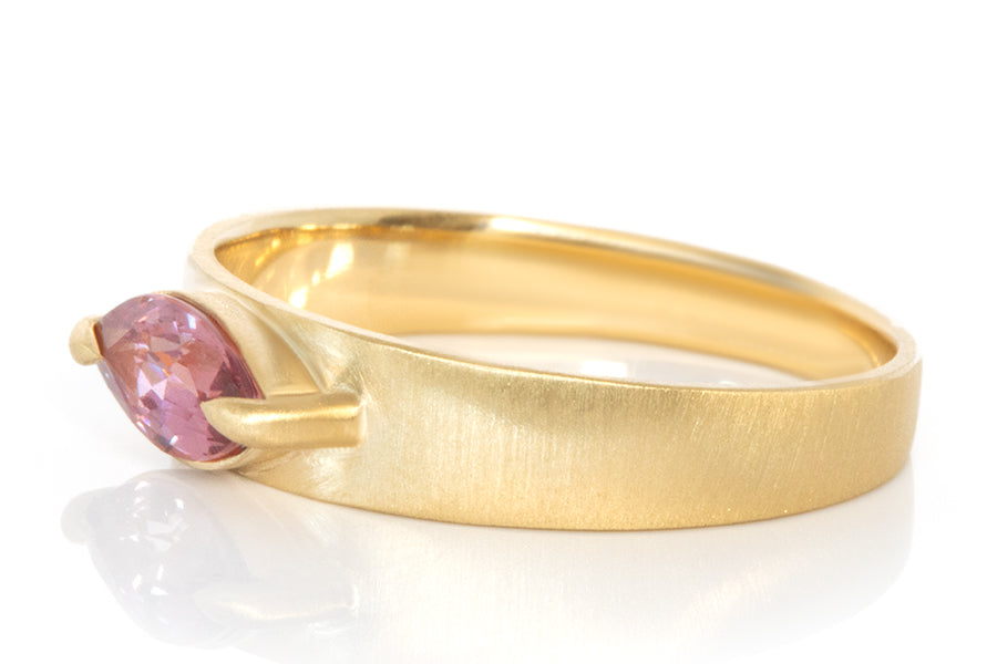 Marquise Pink Sapphire Ring