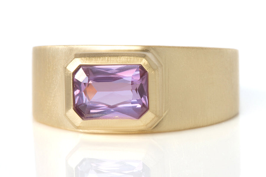 Deep Lavender Sapphire Ring