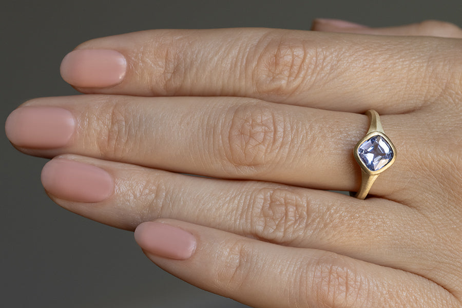 Cornflower Blue Sapphire Ring