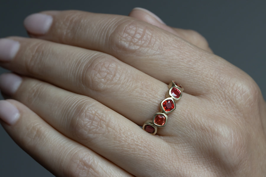 Fiery Sapphire Ring