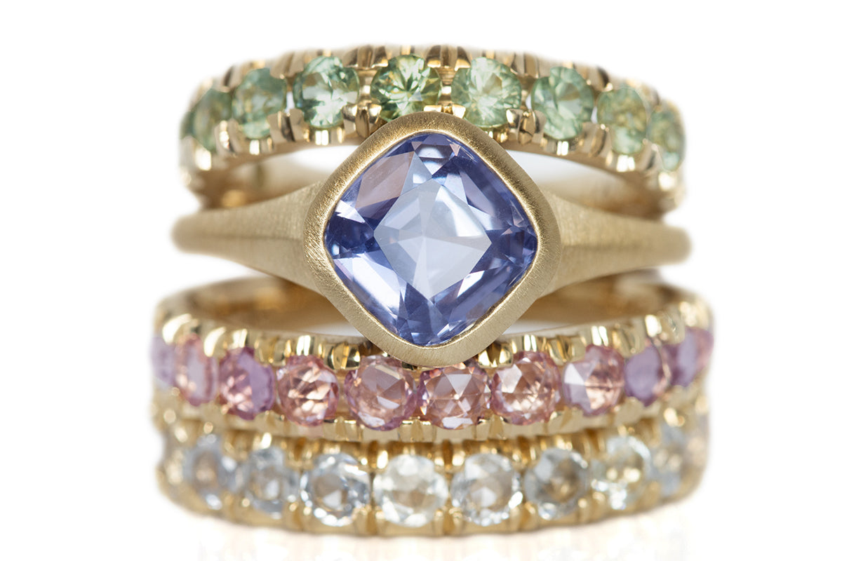 Cornflower Blue Sapphire Ring