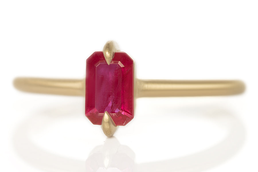Two Prong Ruby Solitaire