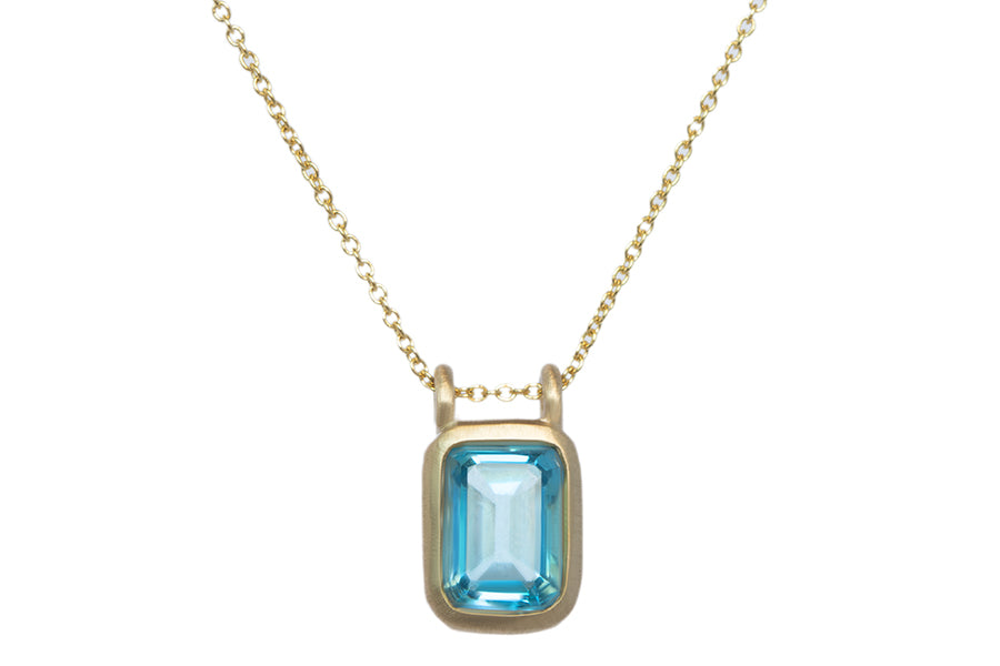 Petite Blue Topaz Necklace