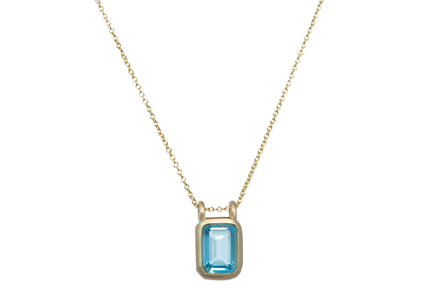 Petite Blue Topaz Necklace