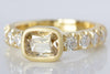 Cushion Cut Champagne Diamond Solitaire