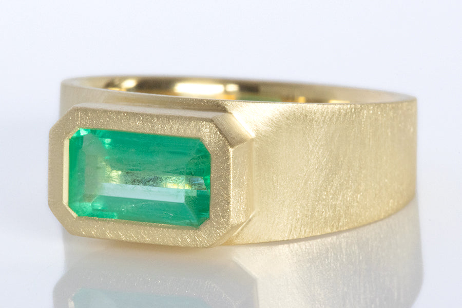1.15ct Colombian Emerald Ring