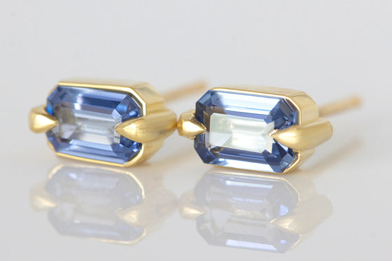 Blue Sapphire Studs