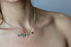 Radiant Cut Green Tourmaline Necklace