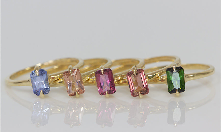 Eagle Claw Tourmaline Rings