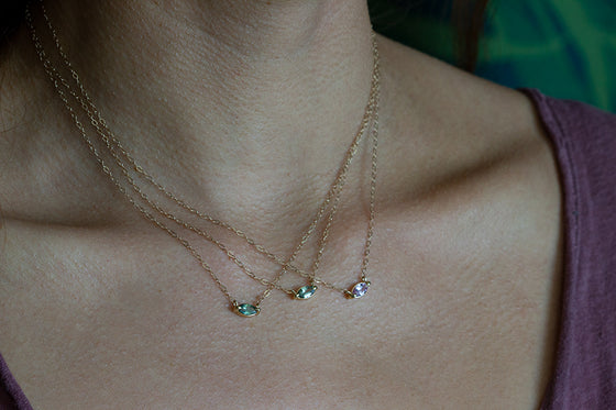 Marquise Sapphire Necklace