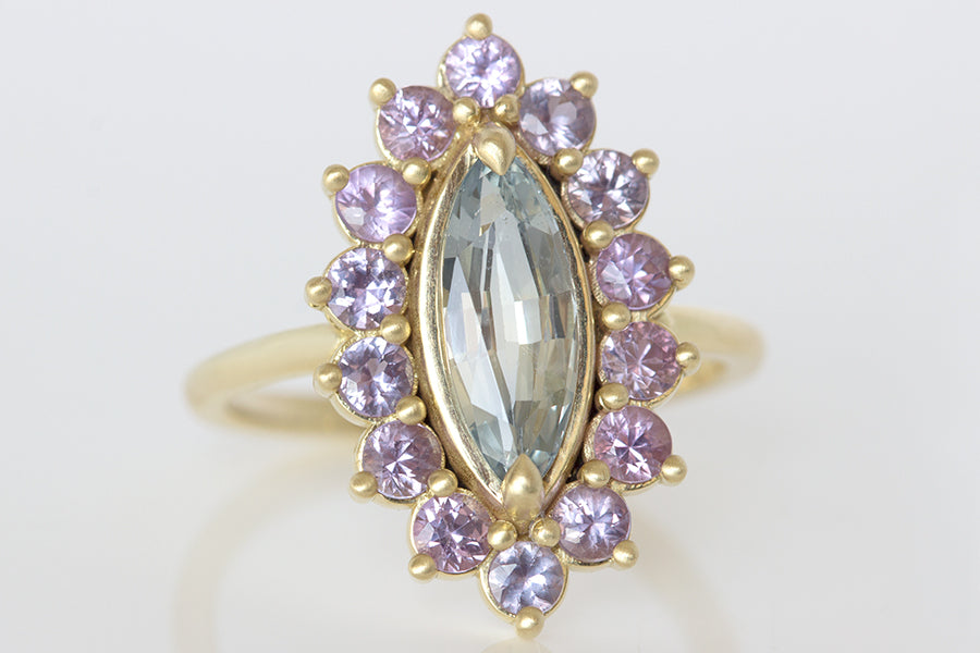 18k Marquise Sapphire Ring