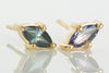 Mis-Matched Marquise Sapphire Studs