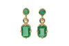 Petite Emerald Stud Drops