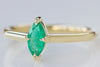 North/South Marquise Emerald Ring
