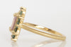 Pink Sapphire and Tourmaline Ring