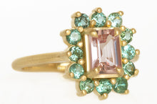  Pink Sapphire and Tourmaline Ring