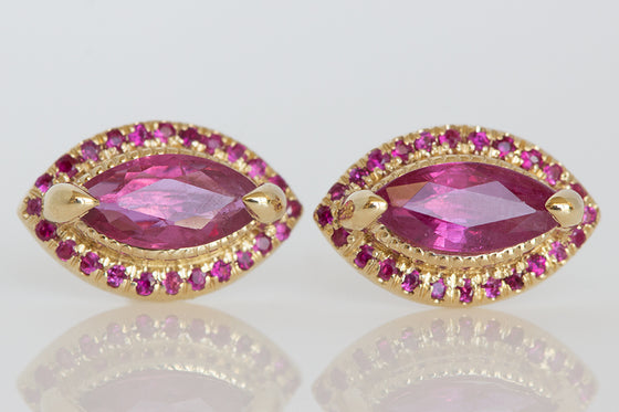 Ruby Marquise Studs